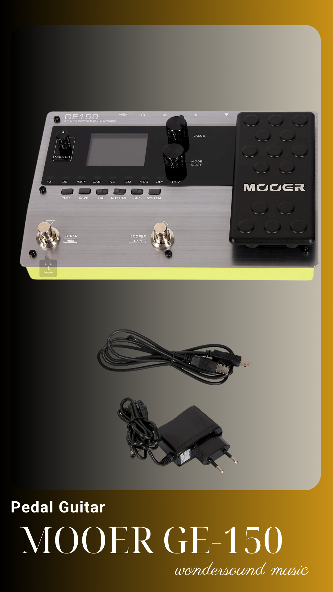 PEDAL GUITAR ELECTRIC (Multi Effects) MOOER GE-150