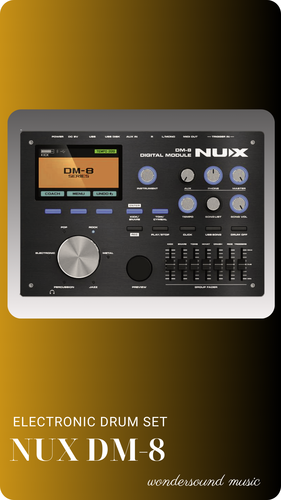 ELECTRONIC DRUM SET DM-8