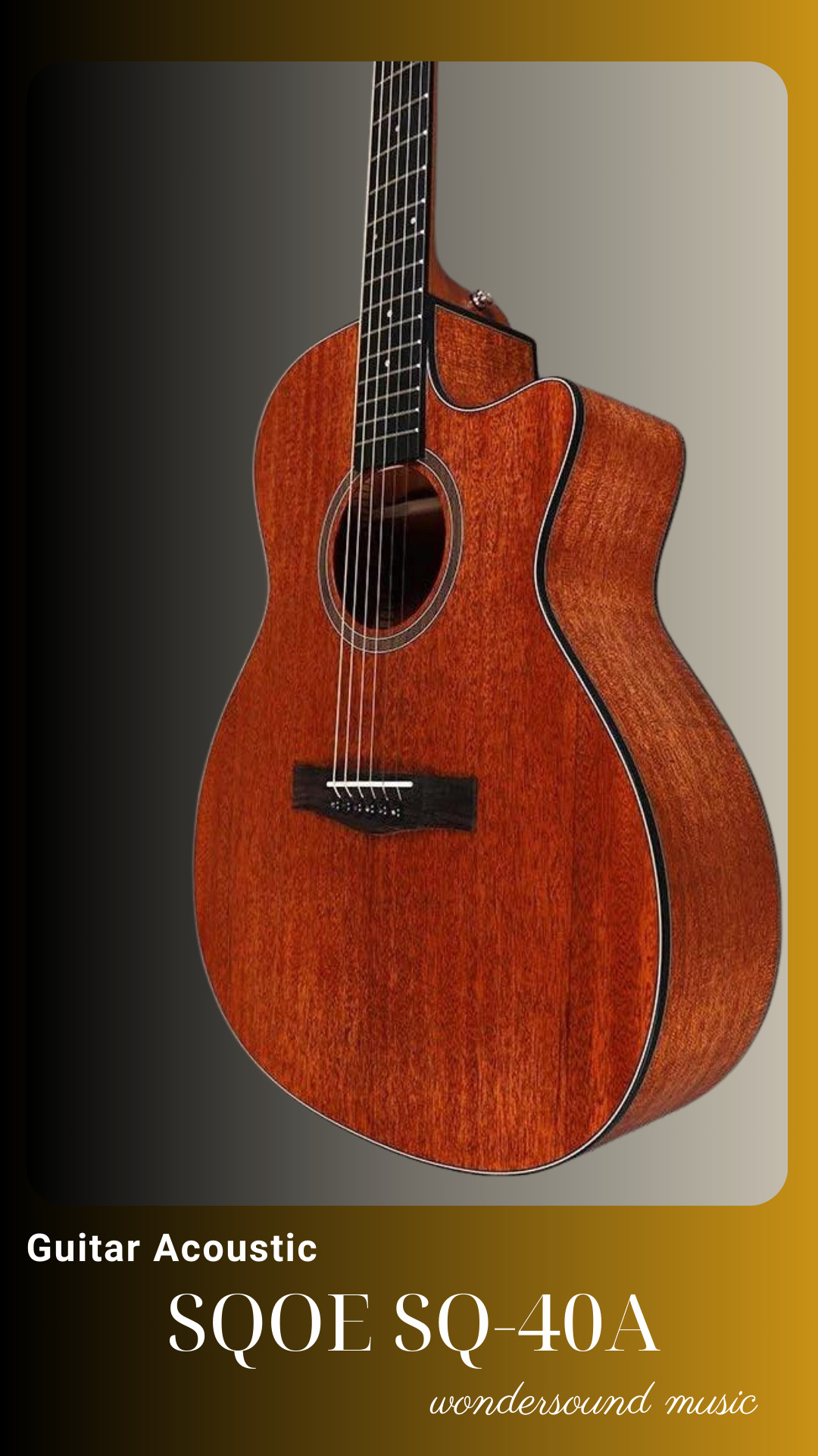 ACOUSIC GUITAR SQOE SQ-40A