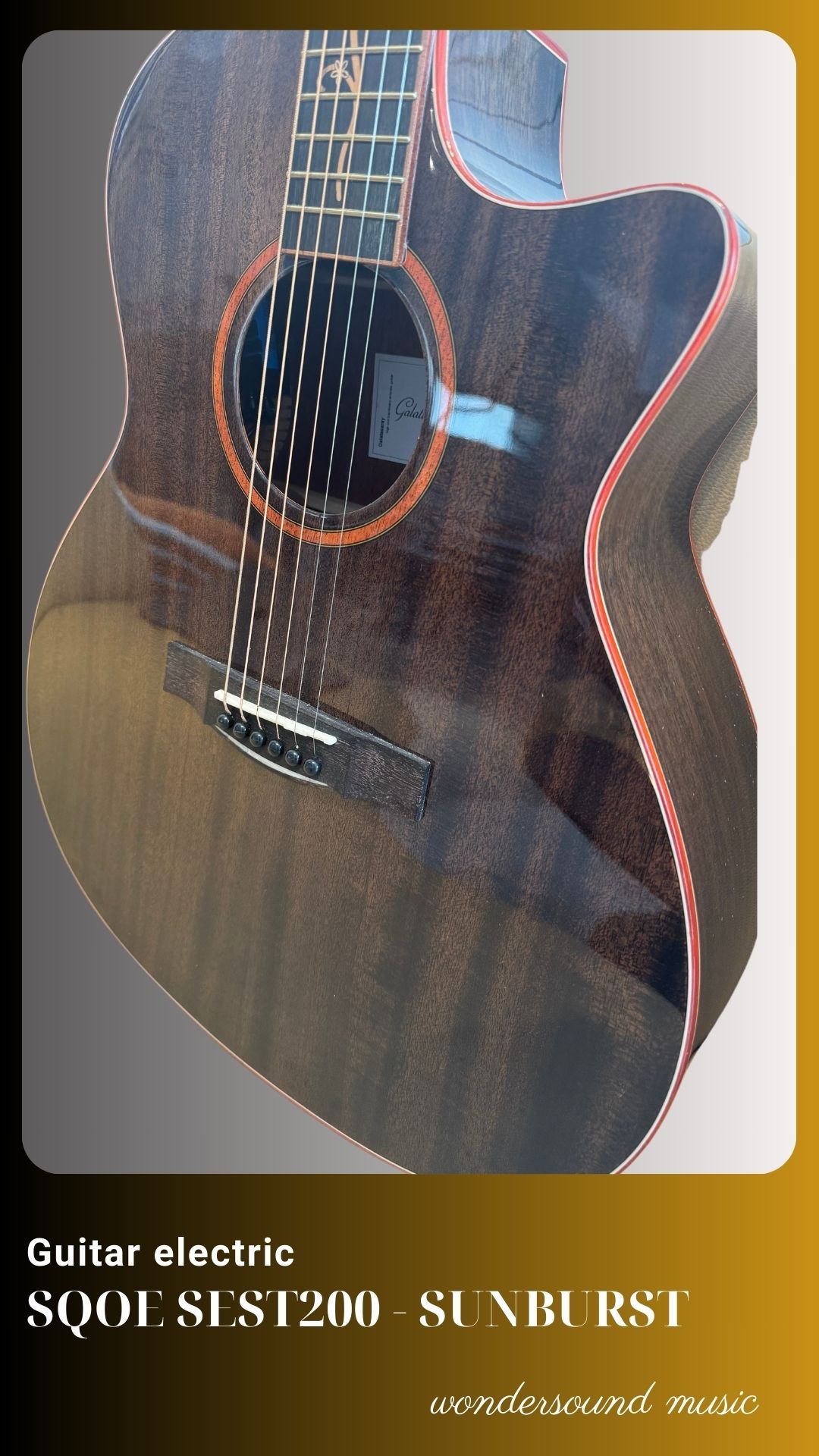 ACOUSTIC GUITAR GATASARAY GA10BK