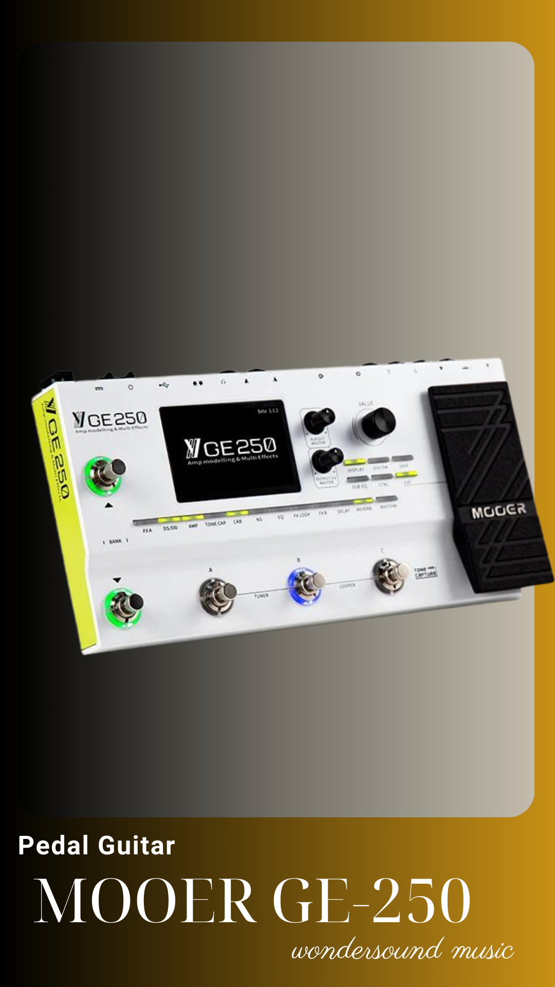 PEDAL GUITAR ELECTRIC (Multi Effects) MOOER GE-250