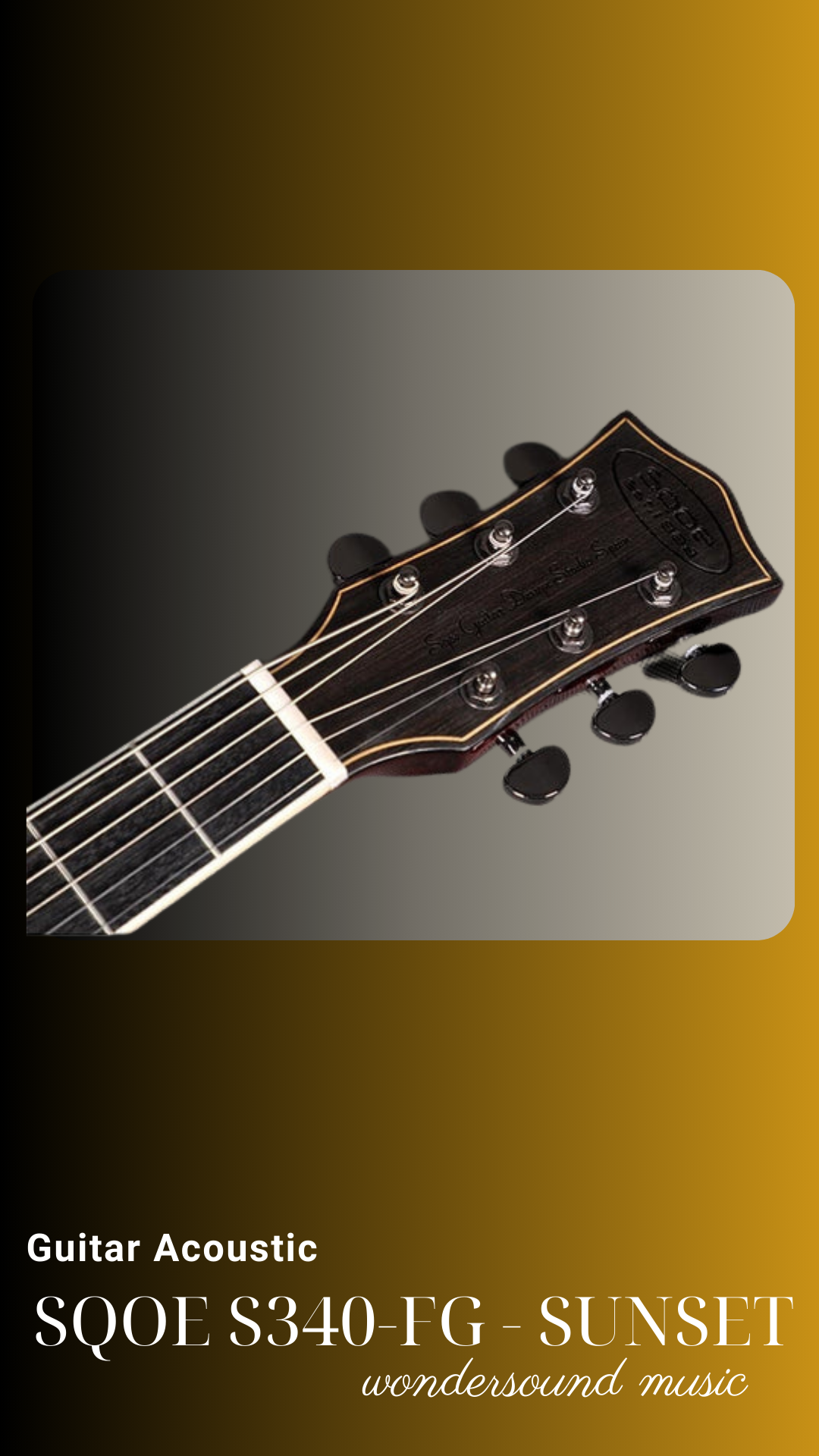 ACOUSIC GUITAR SQOE S340-FG SUNSET