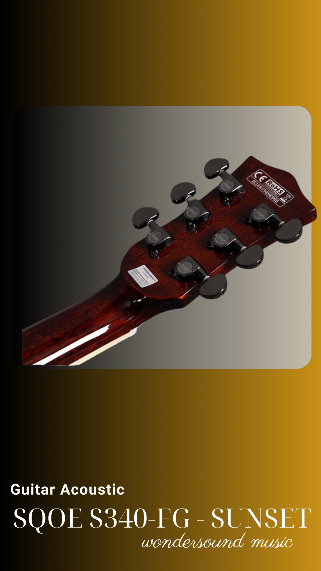 ACOUSIC GUITAR SQOE S340-FG SUNSET