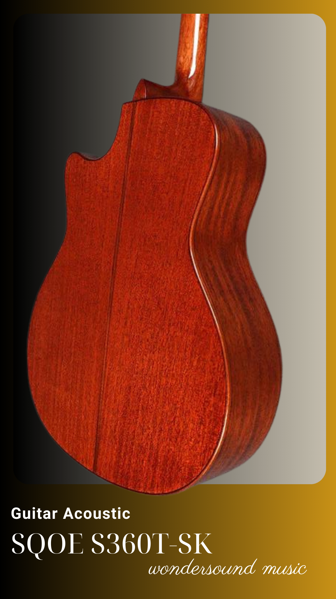 ACOUSIC GUITAR SQOE S360T-SK