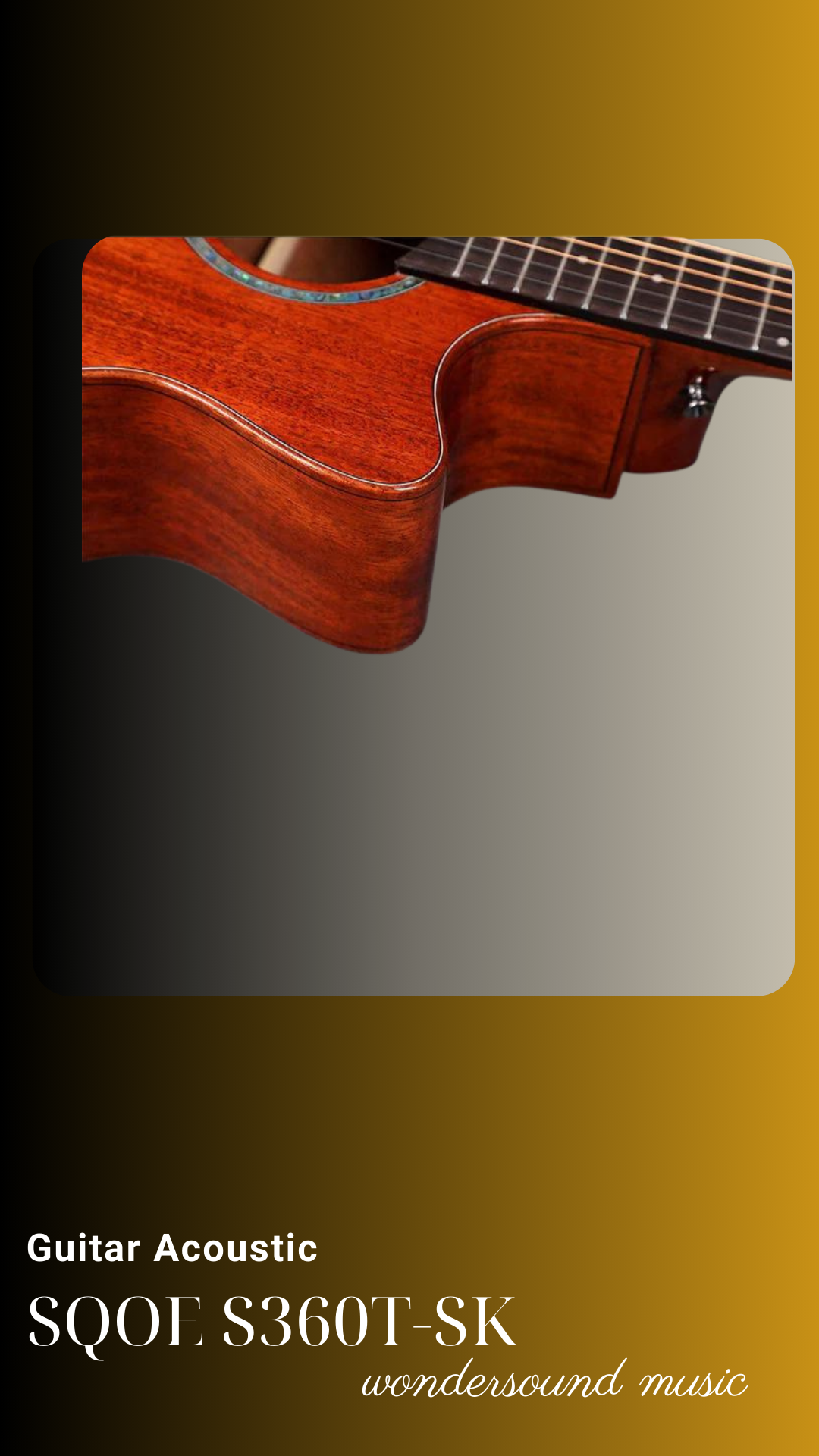 ACOUSIC GUITAR SQOE S360T-SK