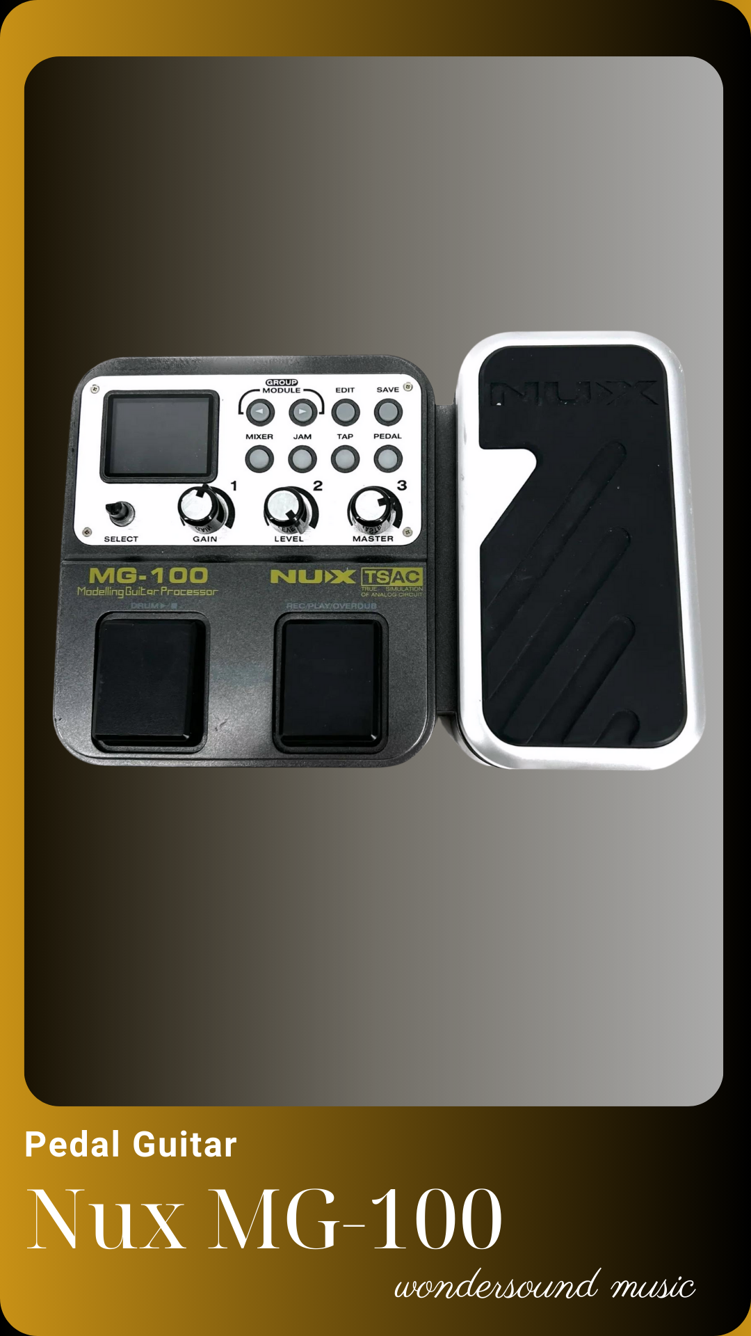 PEDAL GUITAR ELECTRIC (Multi Effects) NUX MG-100