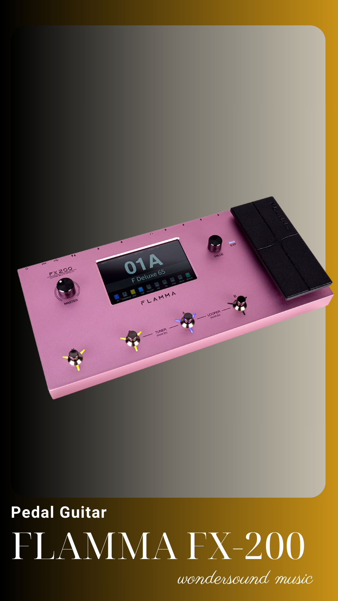PEDAL GUITAR ELECTRIC (Multi Effects) FLAMMA FX-200