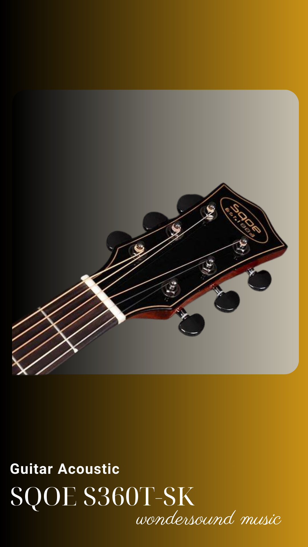 ACOUSIC GUITAR SQOE S360T-SK