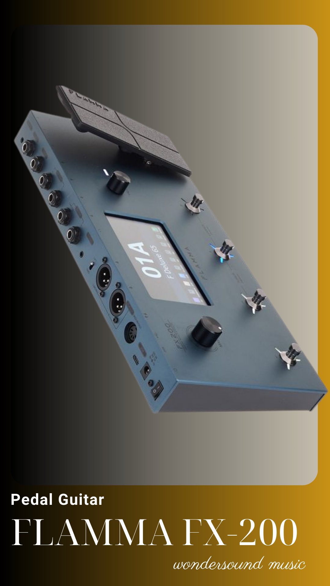 PEDAL GUITAR ELECTRIC (Multi Effects) FLAMMA FX-200