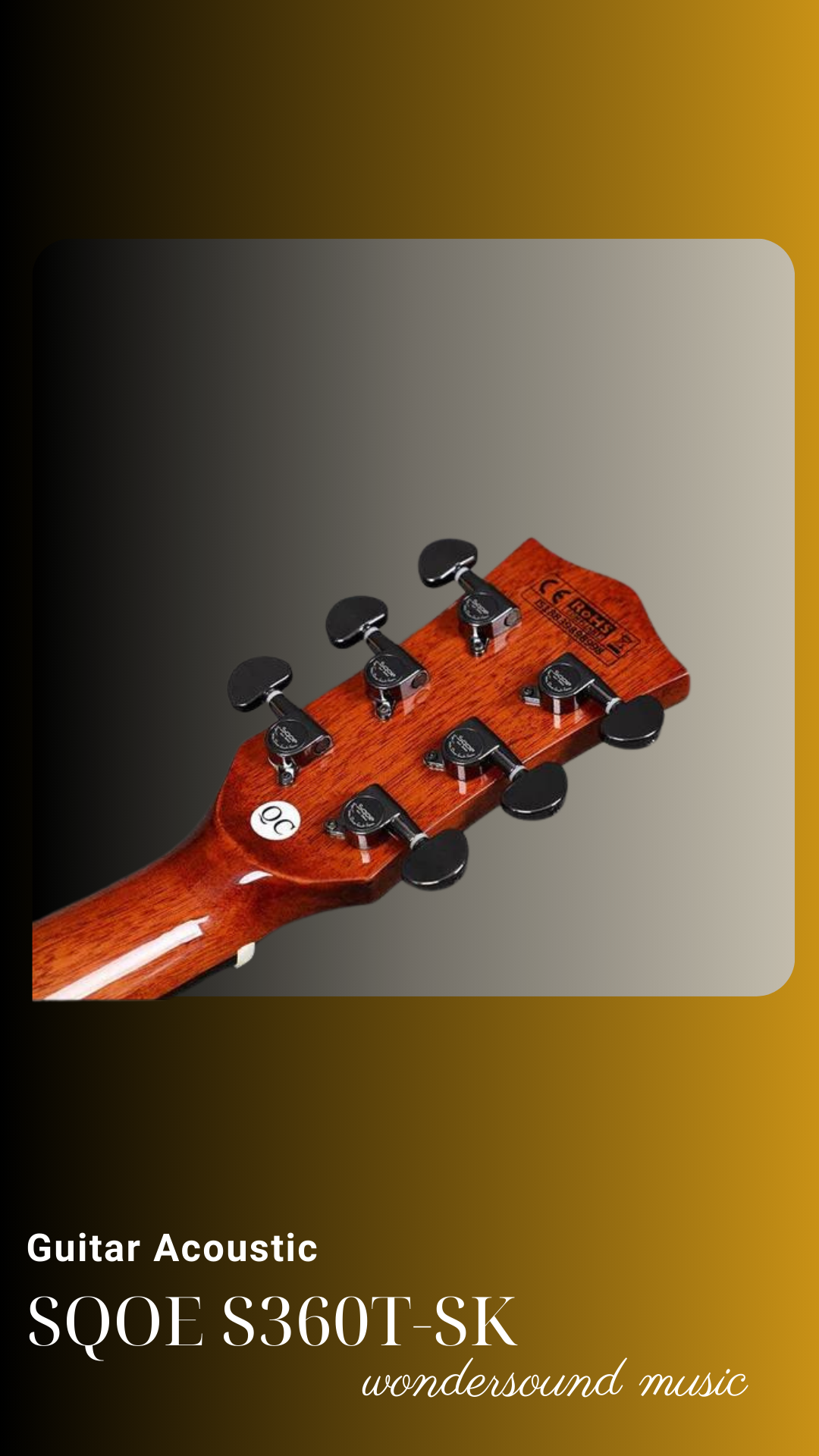 ACOUSIC GUITAR SQOE S360T-SK