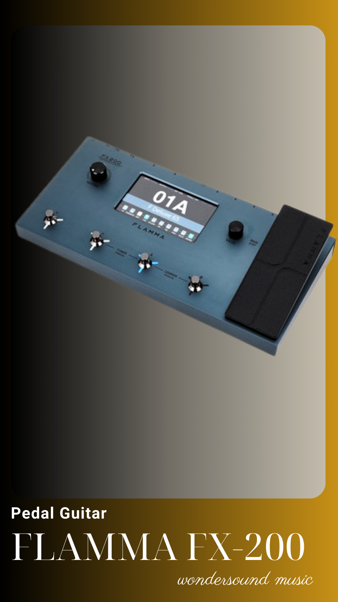 PEDAL GUITAR ELECTRIC (Multi Effects) FLAMMA FX-200