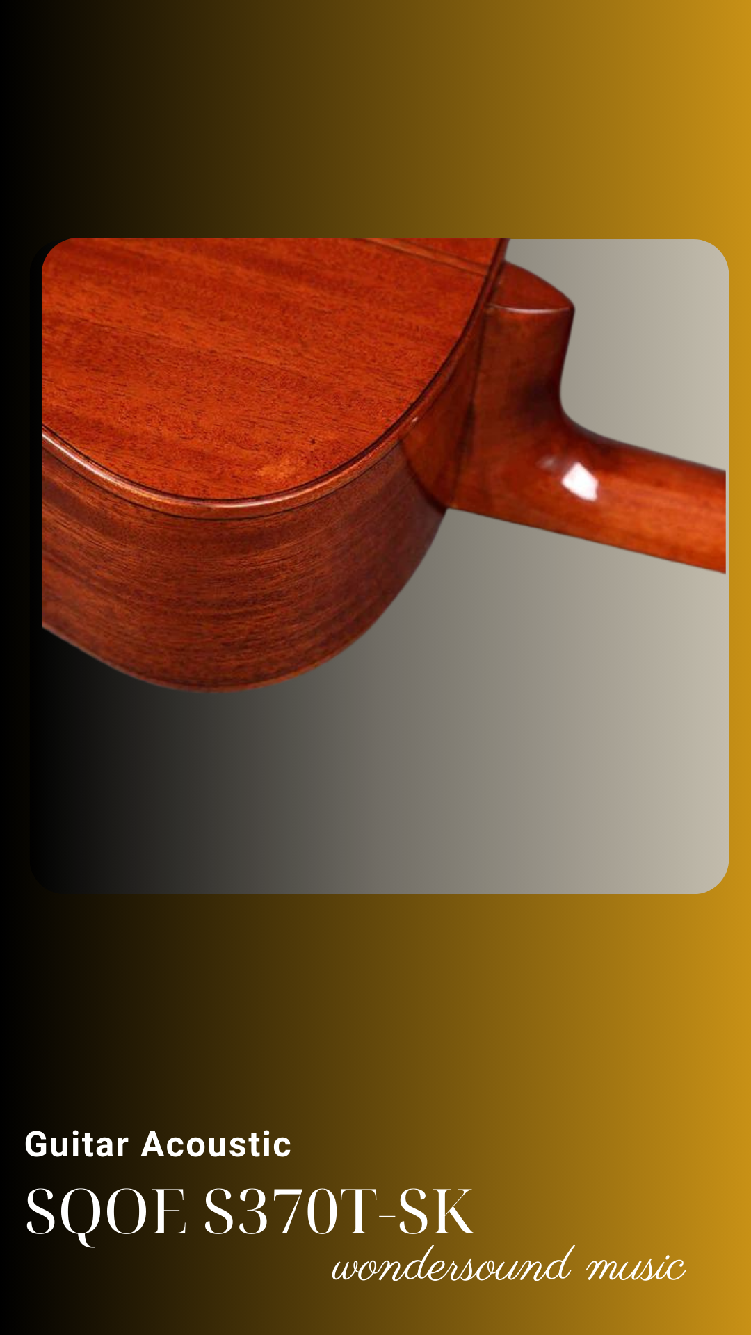 ACOUSIC GUITAR SQOE S370T-SK