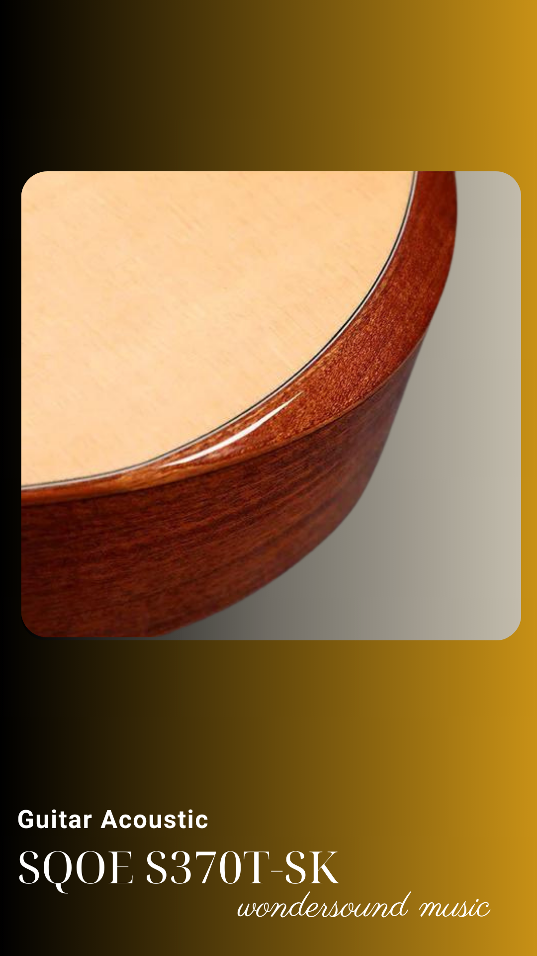 ACOUSIC GUITAR SQOE S370T-SK