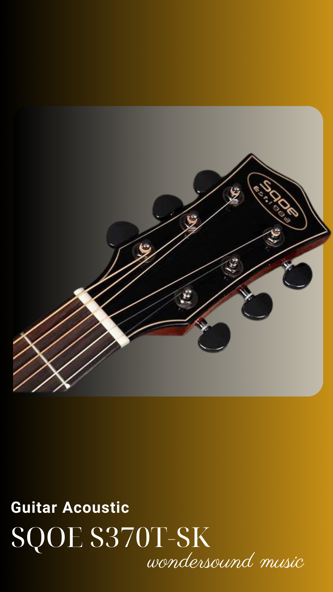 ACOUSIC GUITAR SQOE S370T-SK