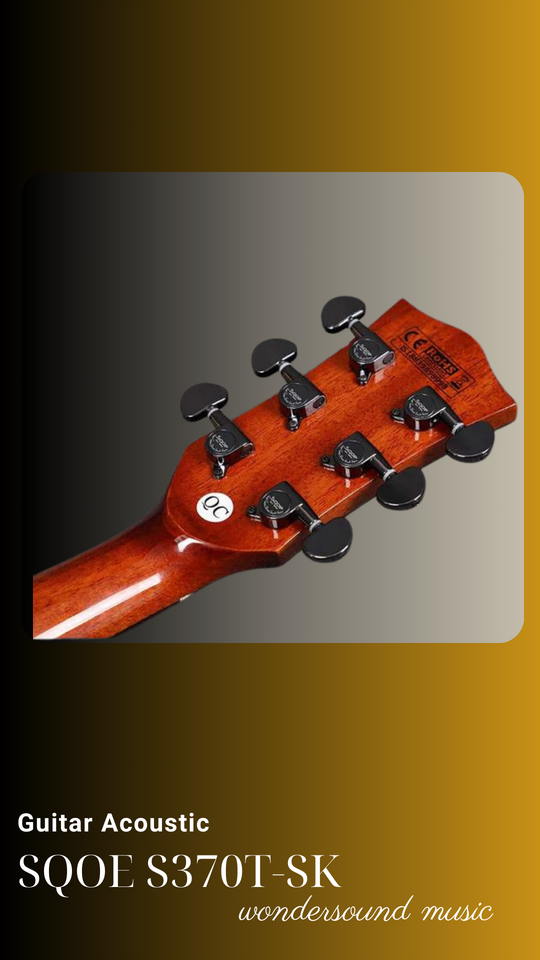 ACOUSIC GUITAR SQOE S370T-SK