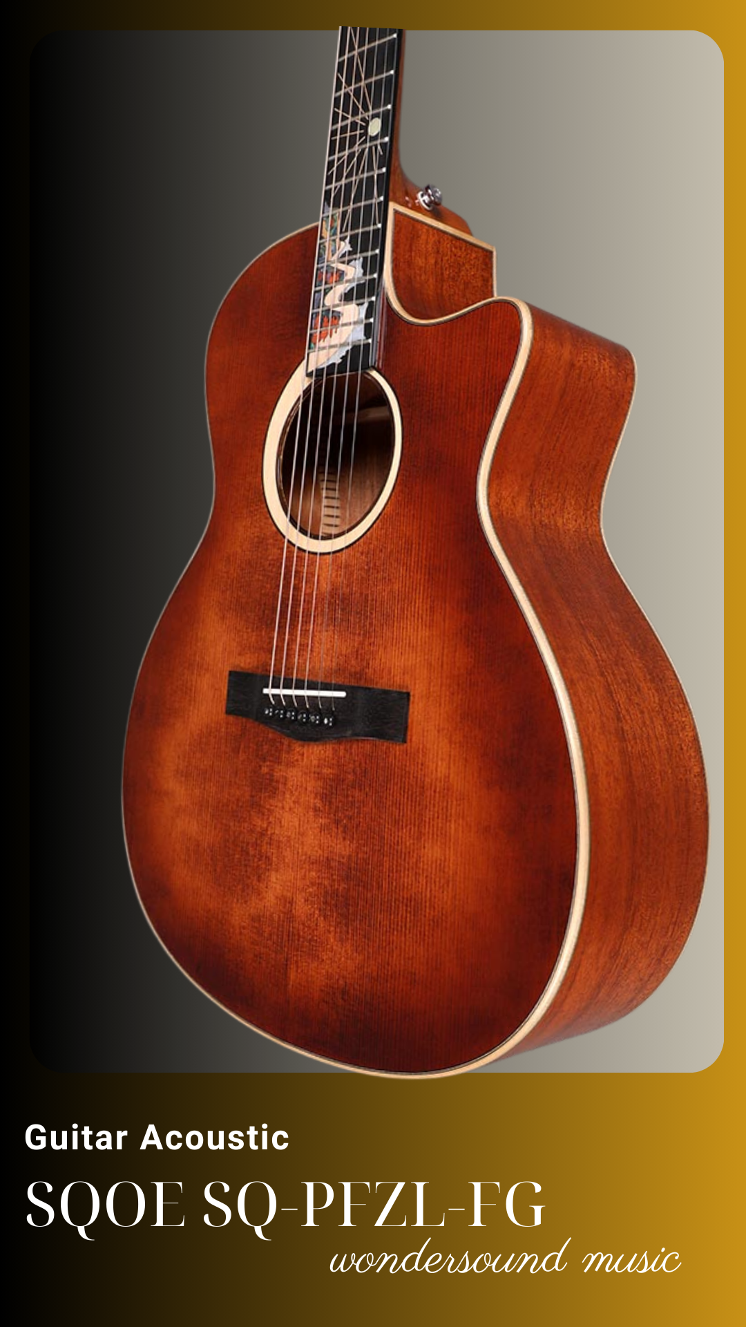 ACOUSIC GUITAR SQOE SQ-PFZL-FG