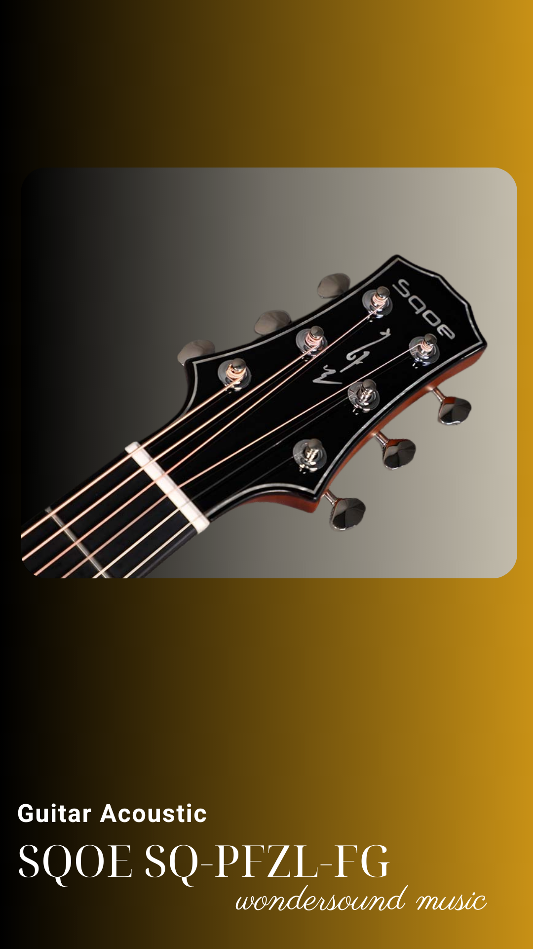 ACOUSIC GUITAR SQOE SQ-PFZL-FG