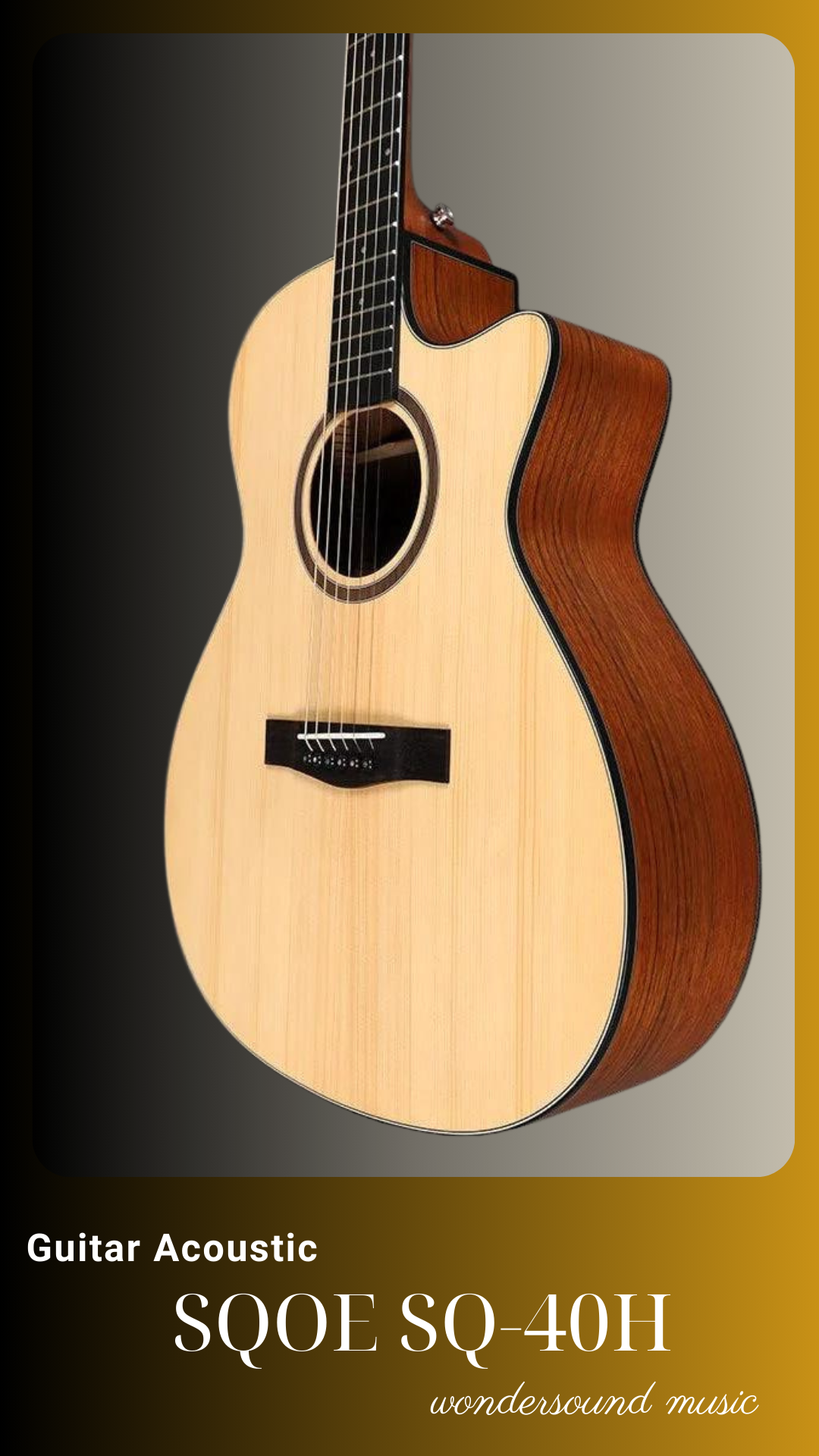 ACOUSIC GUITAR SQOE SQ-40H