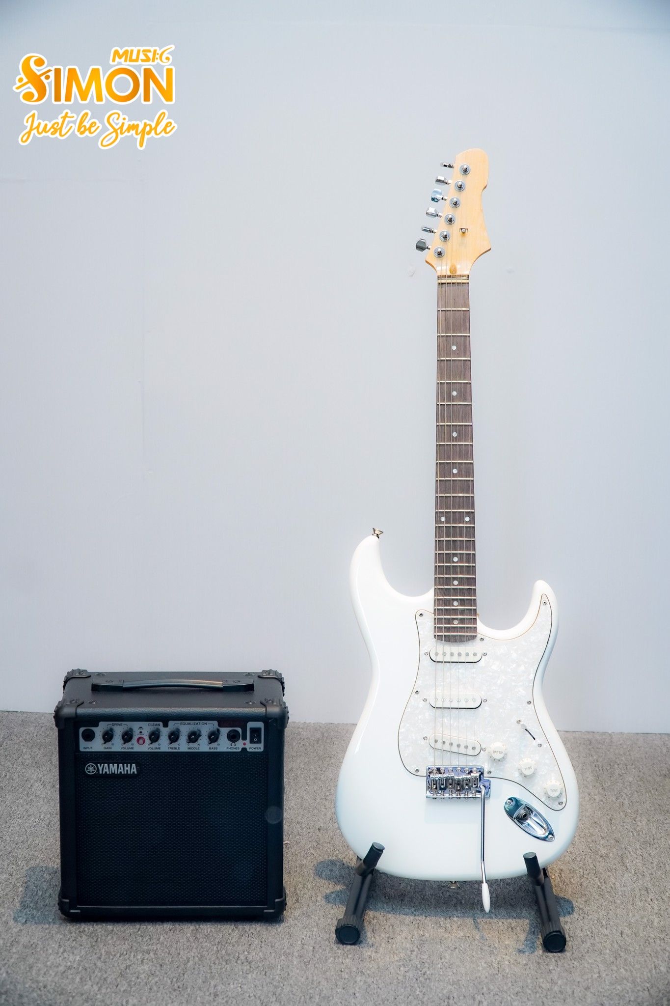 Đàn Electric Guitar Strat - Trắng