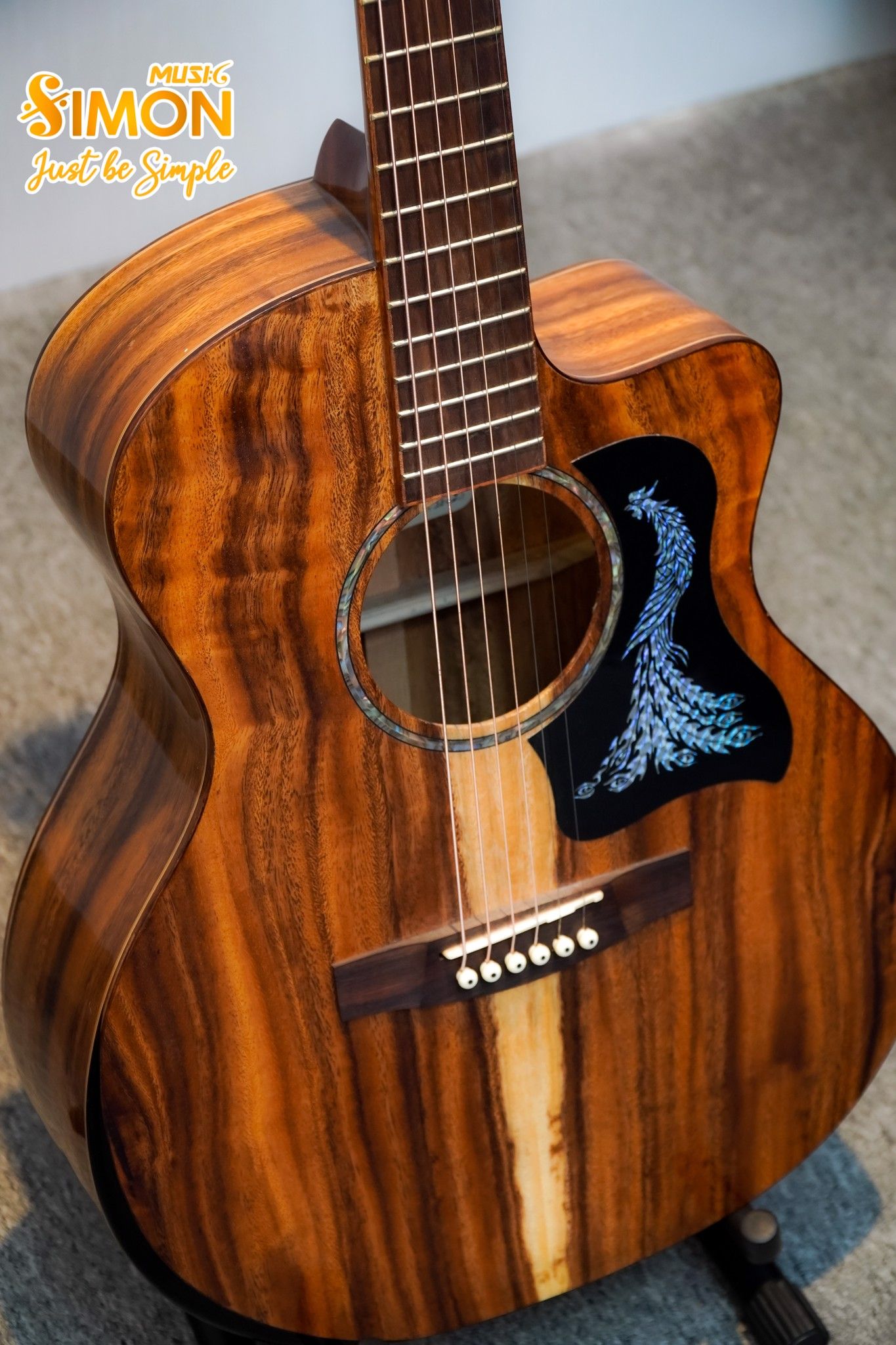 Đàn Guitar LuthierV V53CA-B Full Điệp