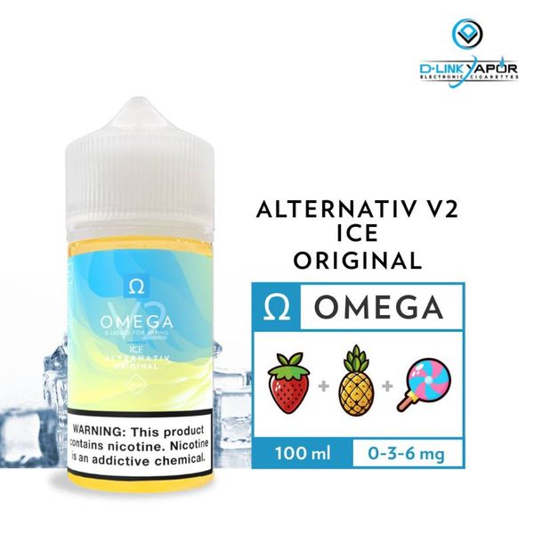 Alternative - Omega Ice V2 ( Dâu & Chanh & Dứa) Freebase 100ml