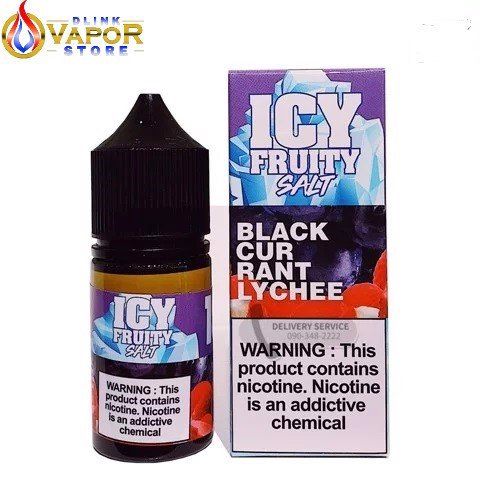 Icy Fruity -  Black Currant Lychee (Lý Chua Đen & Vải Lạnh) Salt Nic 30ML