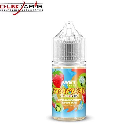 Wet Liquids - Tropical Fusion Strawberry Kiwi Ice(Dâu Kiwi Lạnh) Salt Nic 30ml