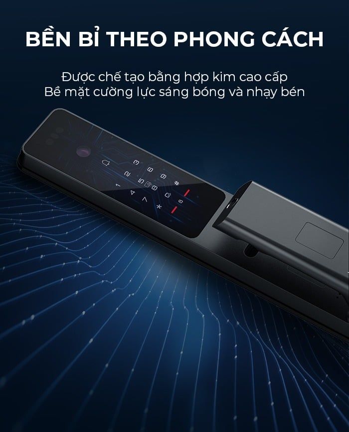 Khoá cửa Kaadas Q9 FVP điện tử thông minh vân tay 1 chạm