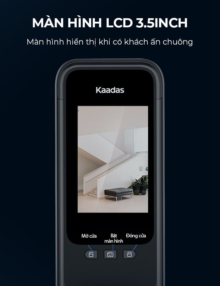 Khoá cửa Kaadas Q9 FVP điện tử thông minh vân tay 1 chạm