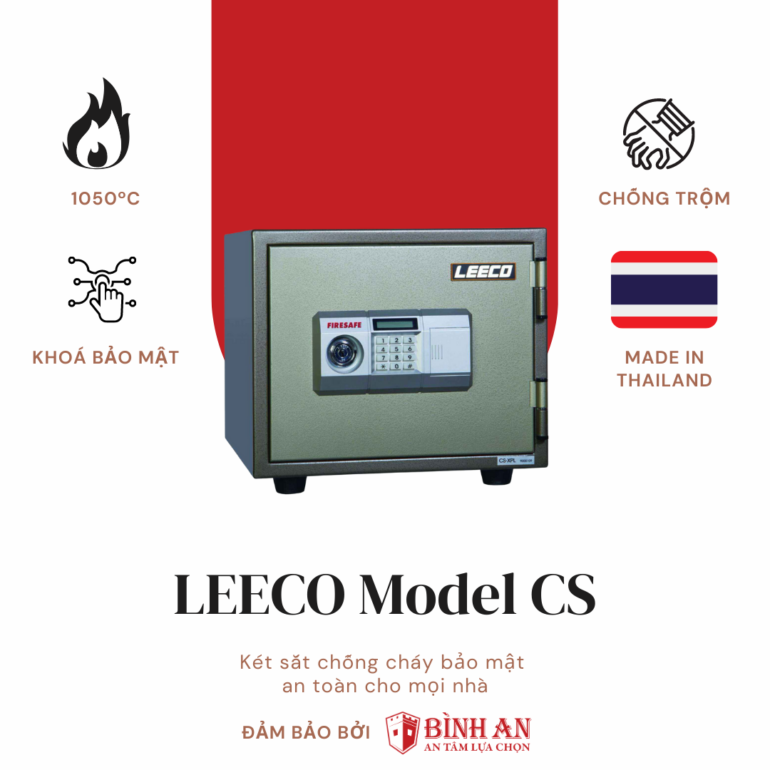 Két sắt LEECO CS (45kg) Nhập Khẩu Chính Hãng Thái Lan