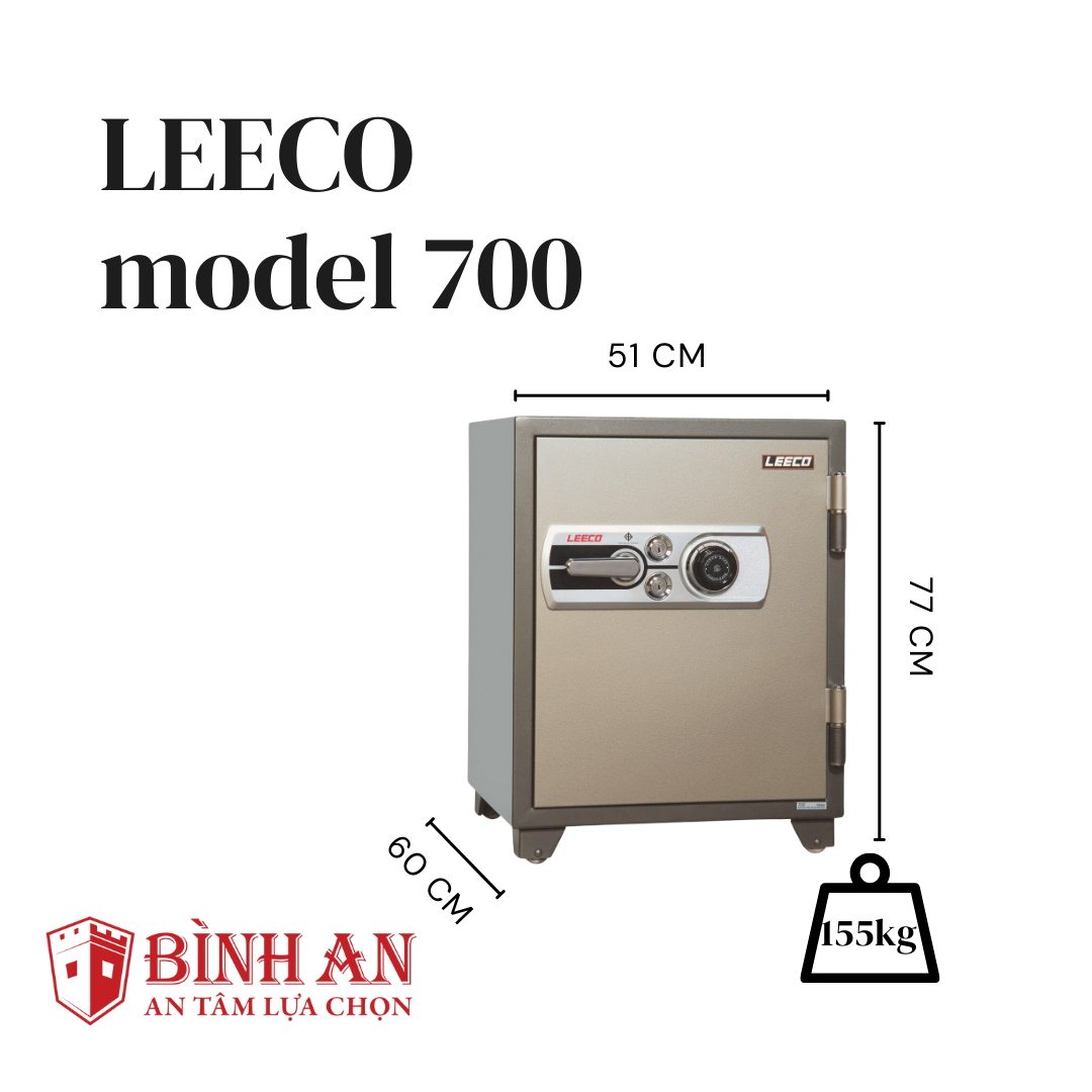 Két sắt LEECO 700 (155kg) Nhập Khẩu Thái Lan
