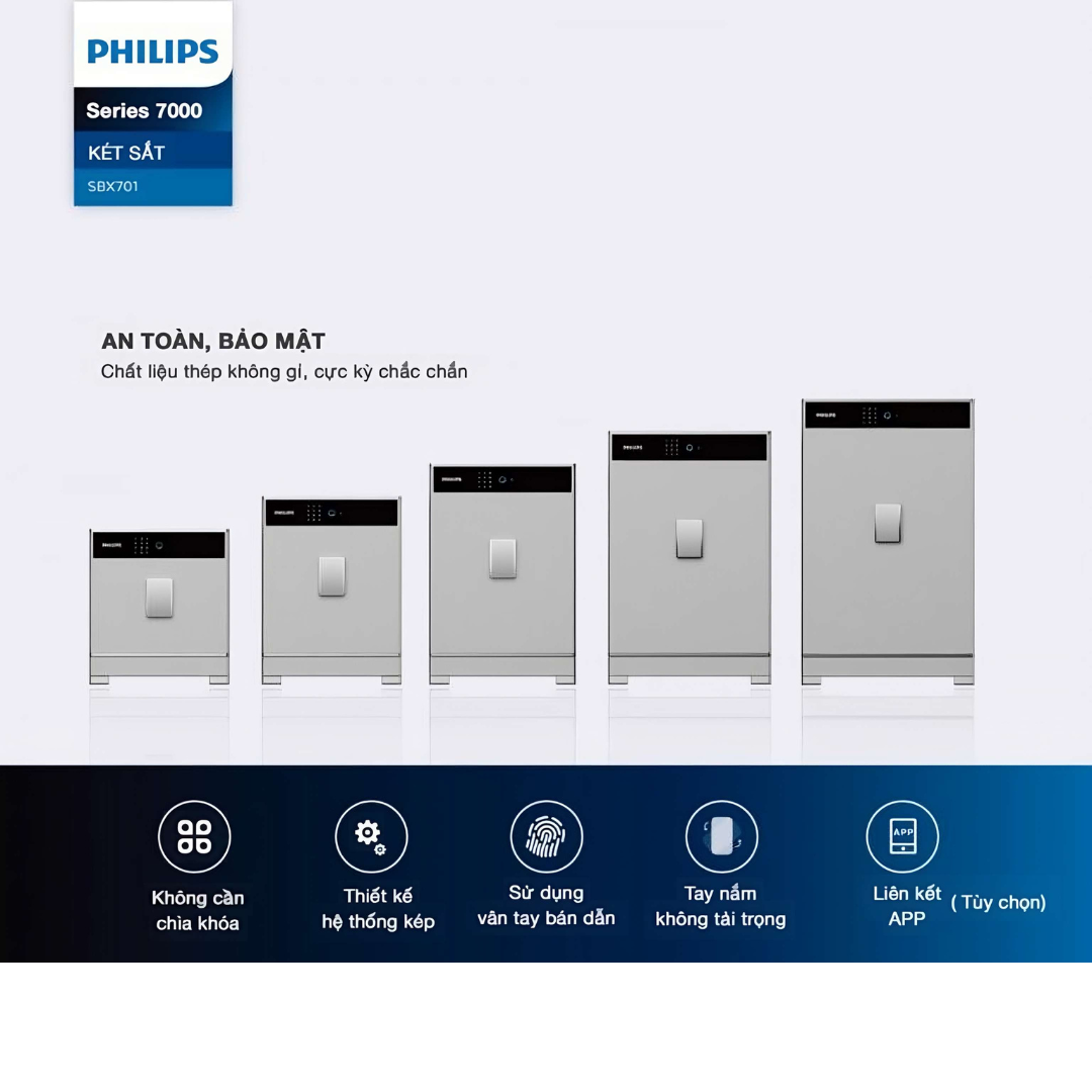 Két Sắt PHILIPS SBX701-4B0 (60kg)