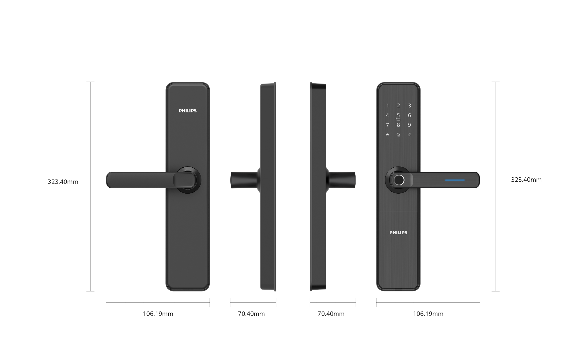Khóa Cửa Thông Minh Philips DDL609