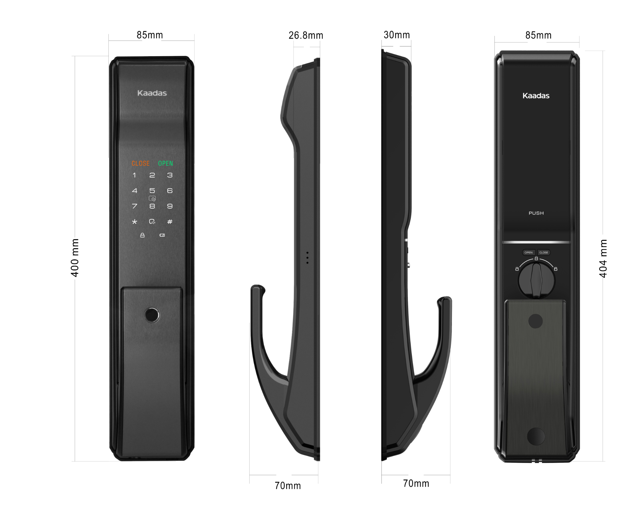 Khoá cửa Kaadas K9-5W điện tử thông minh phiên bản wifi nâng cấp