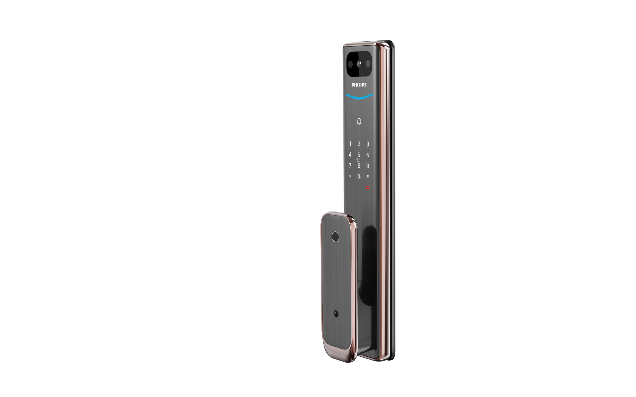 Khóa cửa Philips Alpha-VP-5HWS Thông Minh Vân Tay Bảo Mật Có Camera