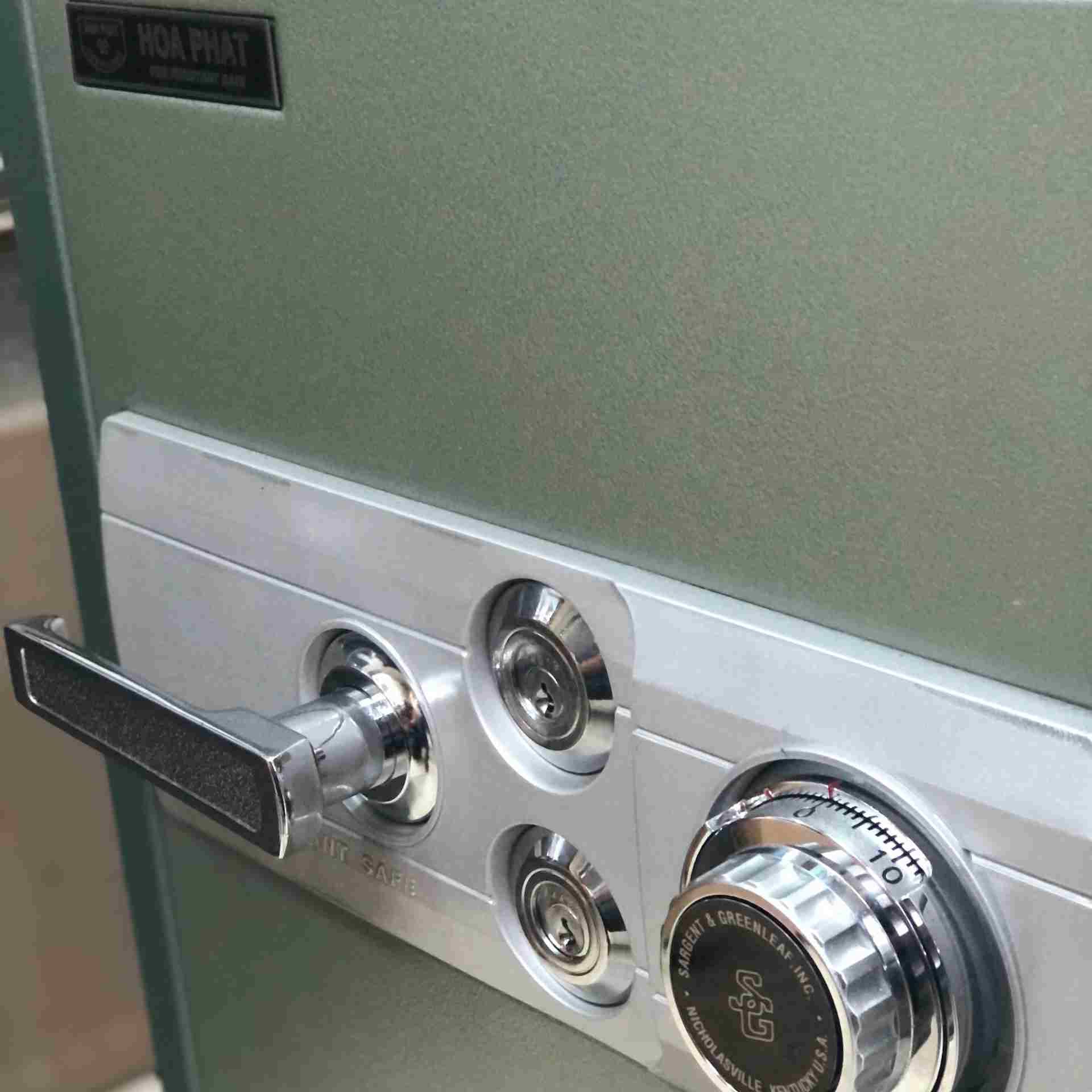 Két Sắt Hòa Phát 66C (110kg) Chống Cháy Việt Nam Like New 99%