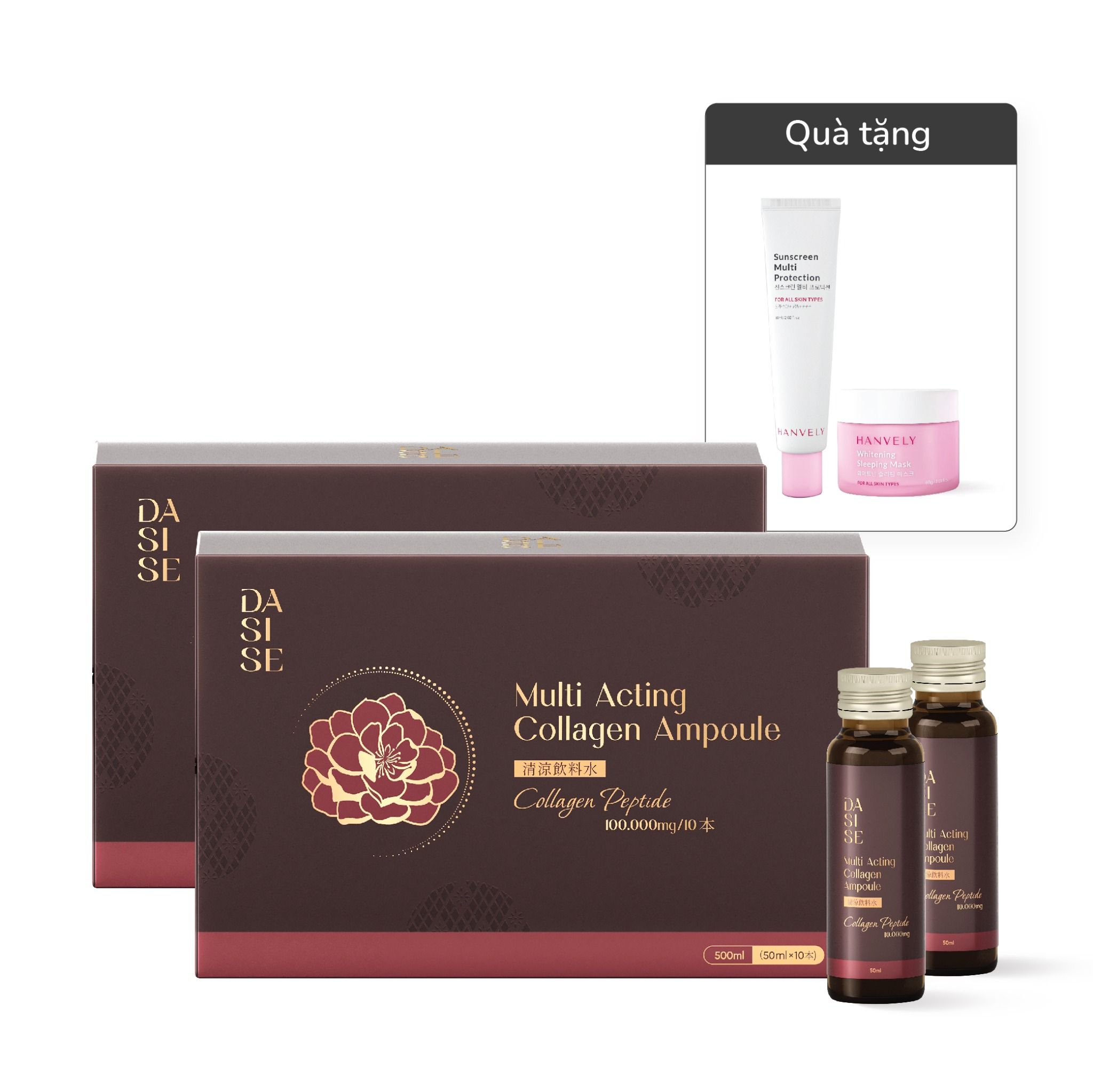  Nước uống collagen cải thiện sinh lý nữ - Combo 2 hộp/20 chai 