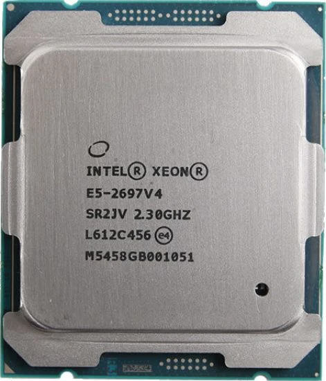 CPU Intel Xeon E5 2697 v4 / 18 cores / 36 threads / 2.3 - 3.6 GHz