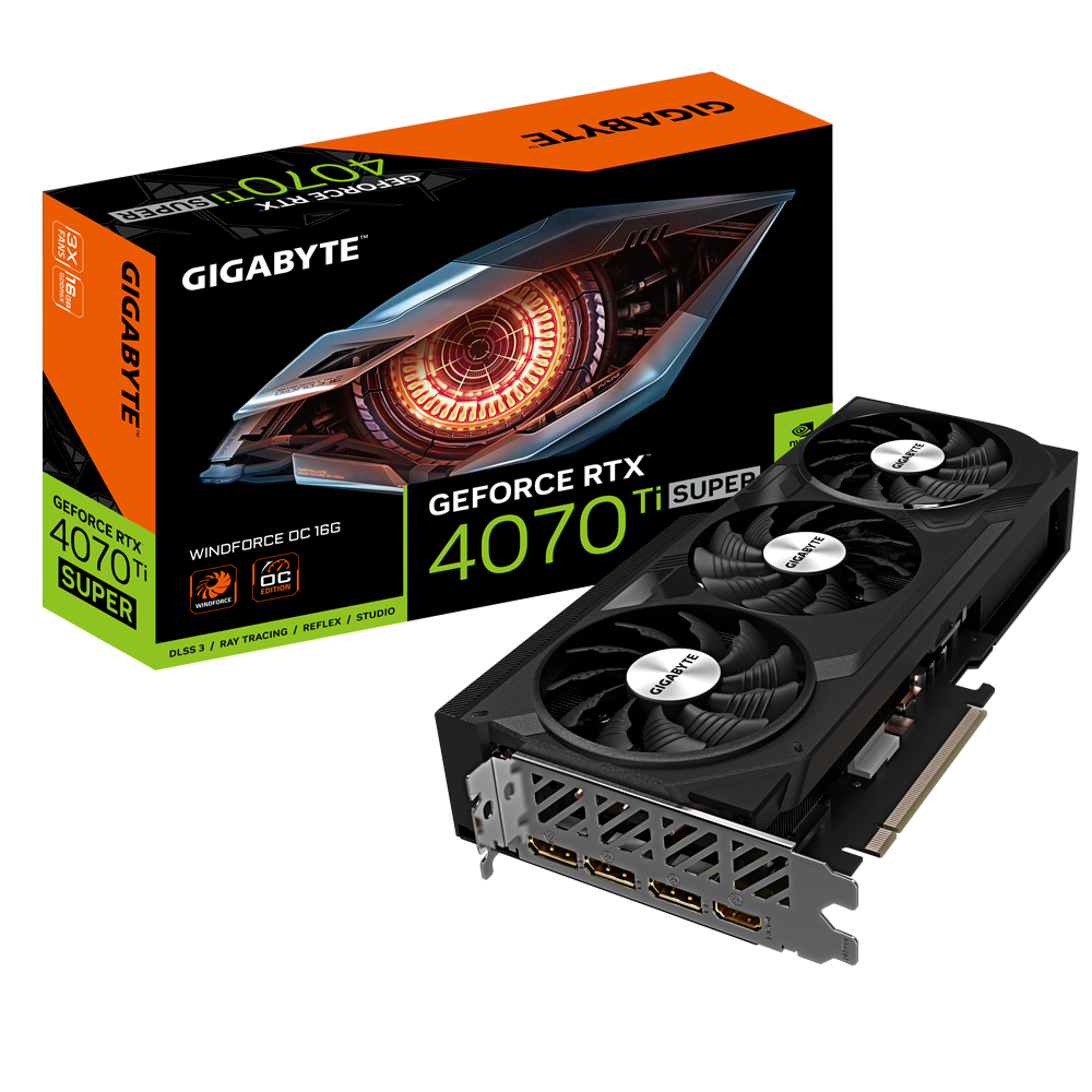 Card màn hình VGA GIGABYTE GeForce RTX 4070 Ti Super OC 16G