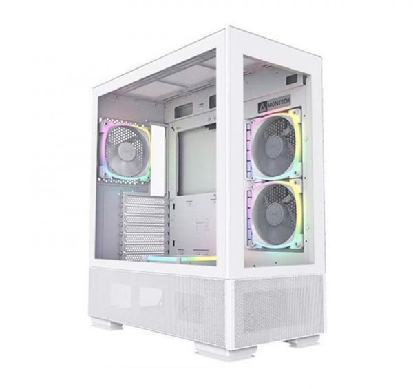 Vỏ Case Máy Tính Montech Sky TWO WHITE sẵn fan