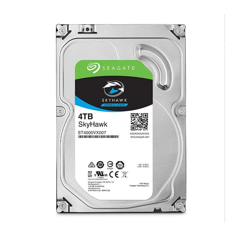 Ổ cứng HDD Seagate SkyHawk 4TB 3.5 inch, 5900RPM, SATA, 64MB Cache (ST4000VX007)