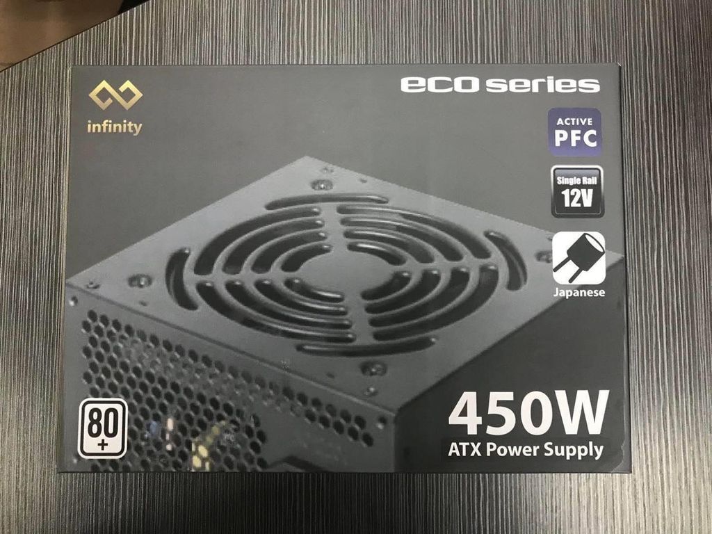 Infinity ECO 450W 80Plus Single Rail – True Power