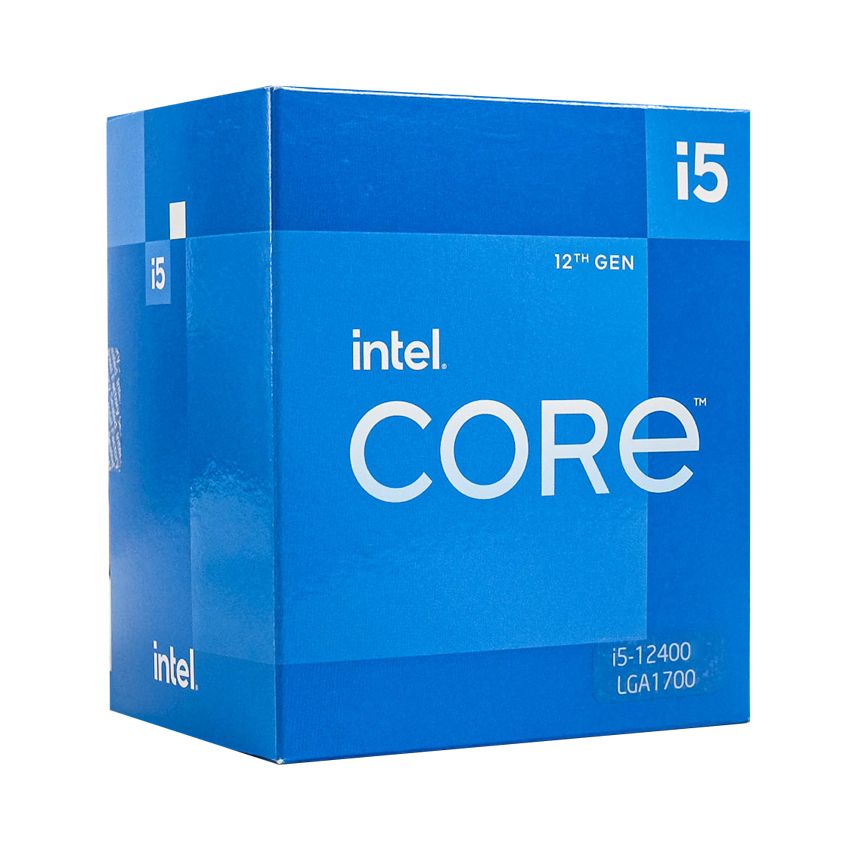 CPU Intel Core i5 12400 TRAY new (Upto 4.4Ghz, 6 nhân 12 luồng, 18MB Cache, 65W) - Socket Intel LGA 1700)
