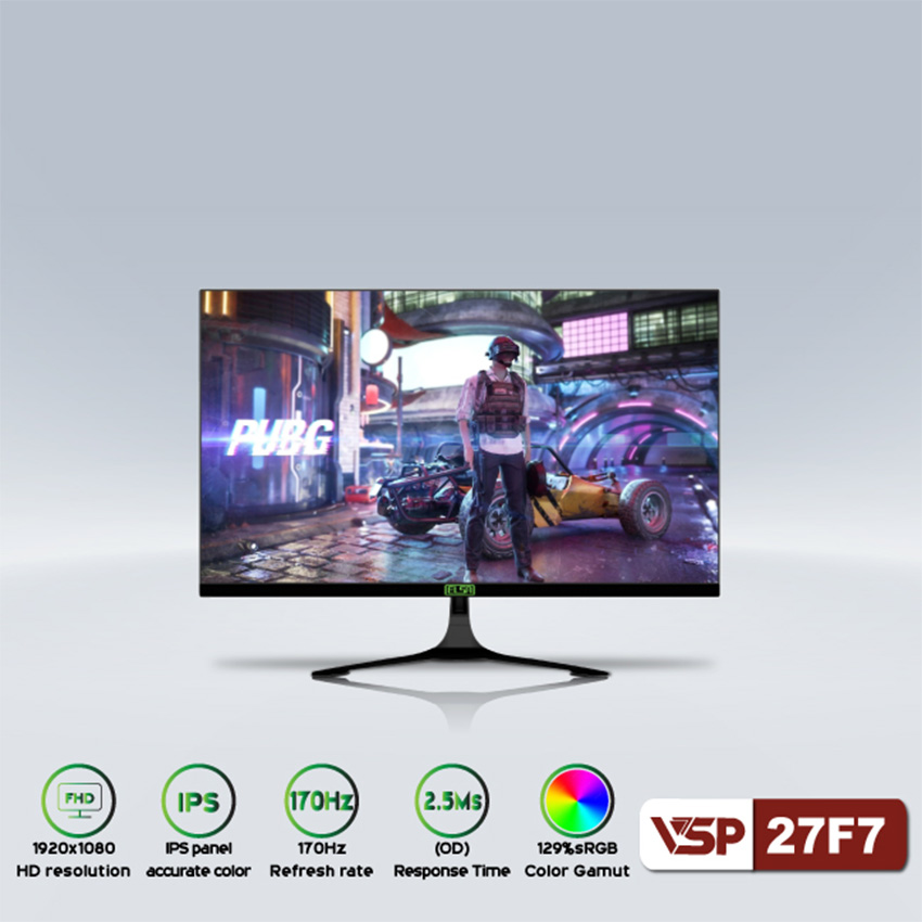 MÀN HÌNH GAMING VSP ELSA 27F7 (27 INCH/FHD/IPS/170HZ/2.5MS)