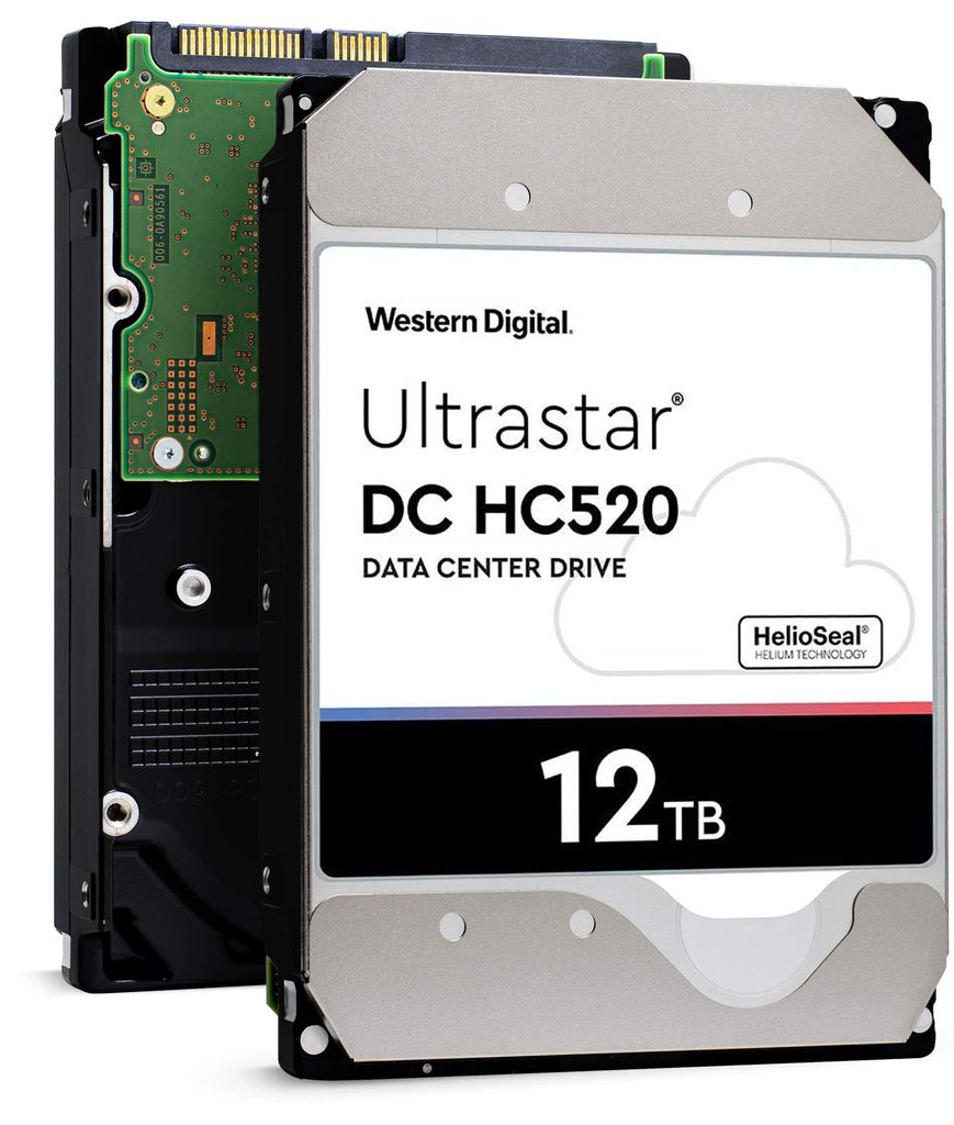 HDD WD Ultrastar HC520 12TB 3.5 inch SATA Ultra 512E SE HE123 256MB Cache 7200RPM