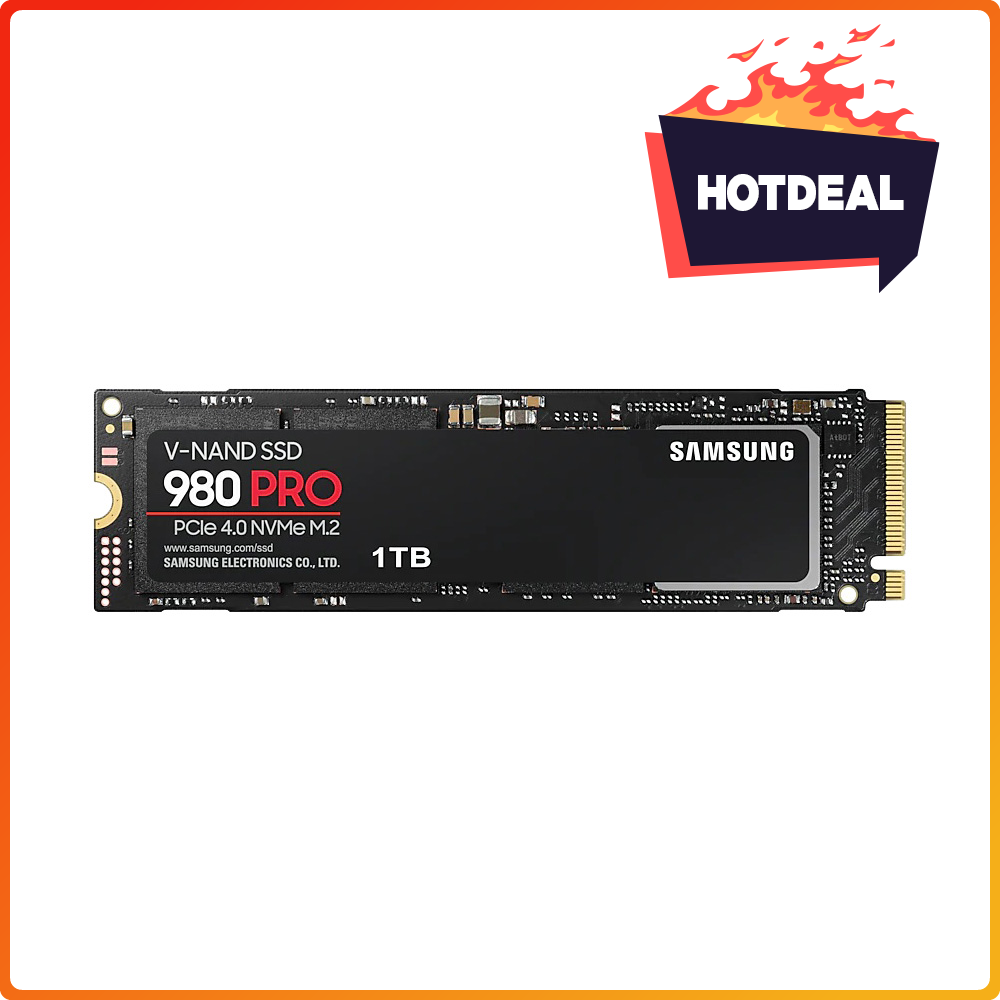 Ổ cứng SSD Samsung 980 Pro 1TB PCIe Gen 4.0 x4 NVMeM.2 2280  7000Mb/s