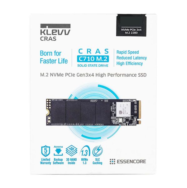 SSD KLEVV CRAS C710 256GB – M2 2280 NVME PCIE Gen3X4