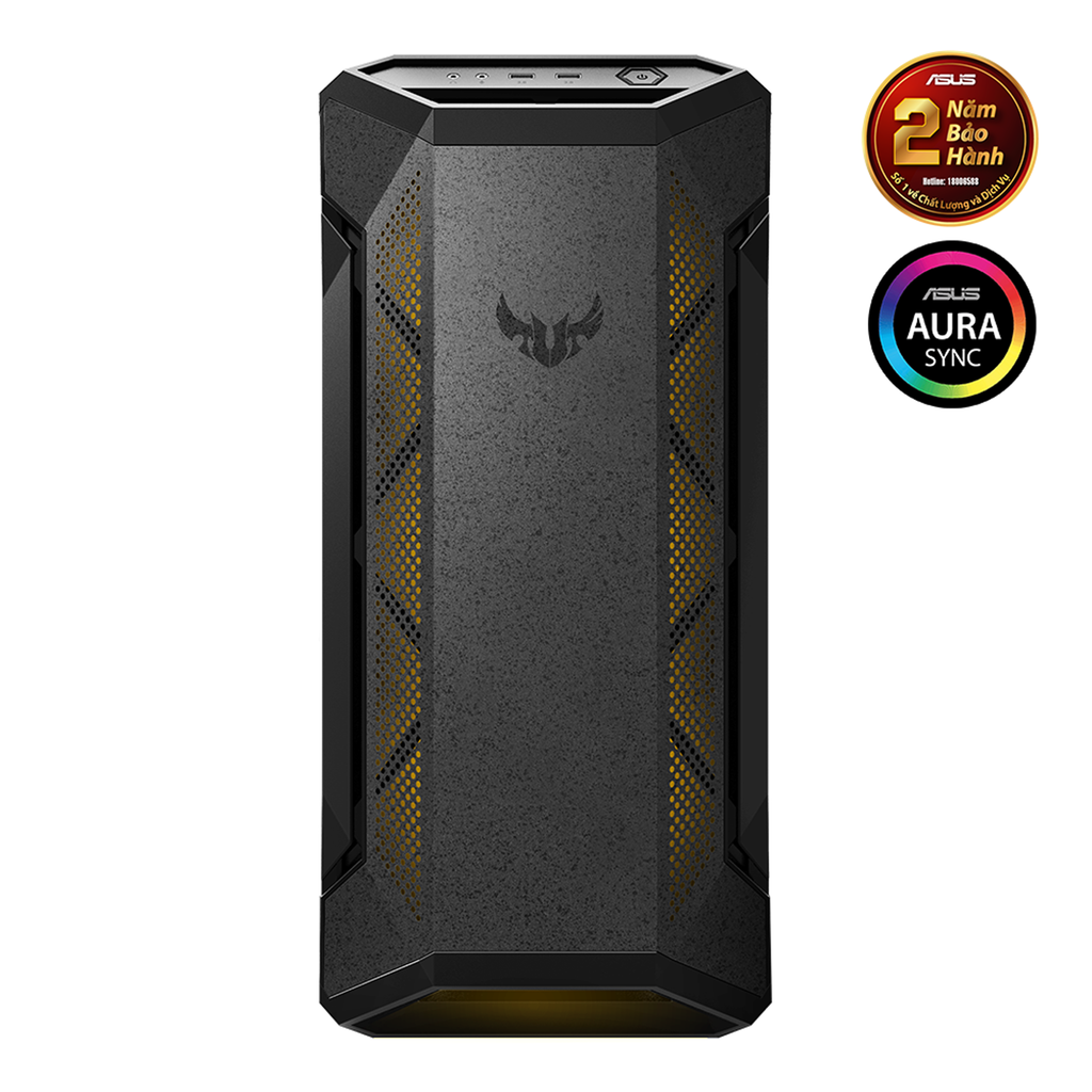 Vỏ Case Asus TUF Gaming GT501VC - Tempered Glass (Mid Tower/Màu Đen)