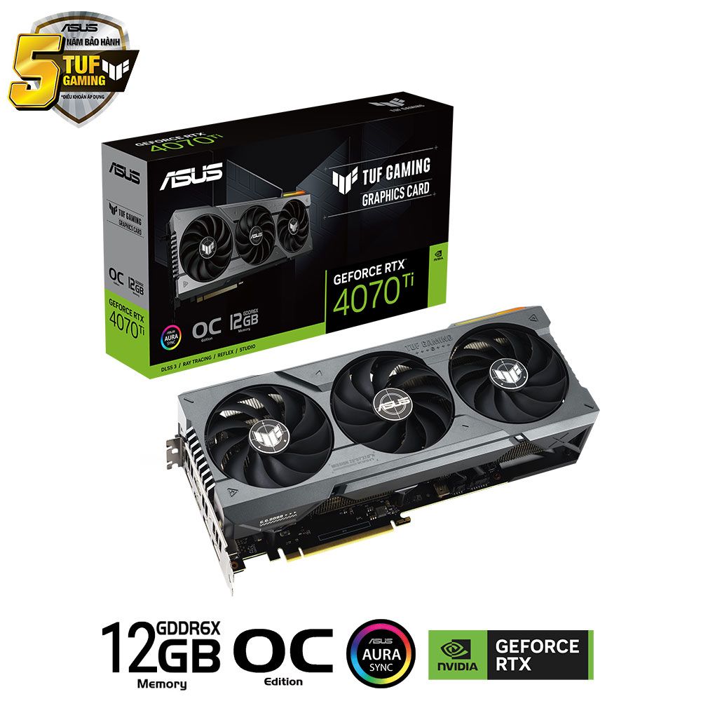 ASUS TUF Gaming GeForce RTX™ 4070 Ti 12GB GDDR6X