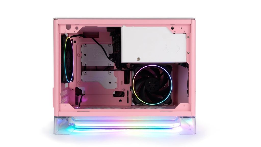 Case INWIN A1 Plus pink (ITX) Tặng nguồn INWIN 650W 80 PLUS Gold